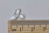 10 pcs Matte Silver Three Petal Leaf Flower Connector Charms A7656