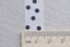 Black Polka Dots On White Adhesive Washi Tape 15mm x 10M Roll A12812