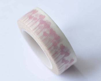 Heart Design Adhesive Washi Tape 15mm x 10M Roll A12772