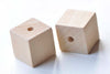 10 pcs Unfinished Natural Wood Cubic Beads 10mm-25mm