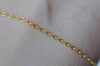 16ft (5m) Gold Tone Brass Textured Oval Cable Chain 1.5mm A9035