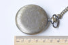 Antique Bronze Large Filigree Flower Round Pocket Watch Set of 1 A1617