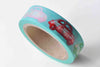 Lovely Car Self-Adhesive Washi Tape 15mm Wide x 10M Roll A12919