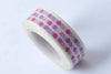 Colorful Polka Dots Adhesive Washi Tape 15mm x 10M Roll A12782