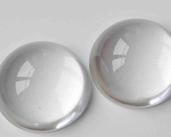 5 pcs Crystal Glass Magnifying High Dome Paperweight 50mm A9057
