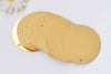 20 pcs Raw Brass  Flat Round Blank Disc Thick Charms 1 inch 25mm  A2353