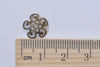 Antique Bronze Brass Filigree Flower Bead Caps 10mm Set of 50 A1826