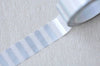 Silver Stripe Washi Tape Semi Transparent Tape 15mm x 10M A13031