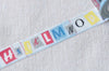 Retro Alphabet Washi Tape Japanese Masking Tape 15mm x 5M A13063