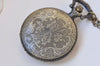 1 PC Antique Bronze Steampunk Train Large Pocket Watch Necklace A574