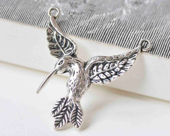 10 pcs Flying Eagle Connector Antique Silver Charms 30x36mm A1214