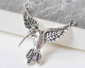 10 pcs Flying Eagle Connector Antique Silver Charms 30x36mm A1214