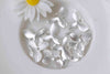 10 pcs Matte Silver Three Petal Leaf Flower Connector Charms A7656