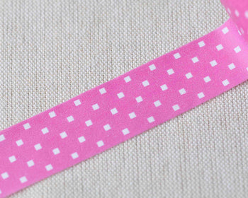 Square Pattern Pink Adhesive Washi Tape 20mm Wide x 5M Roll A12842