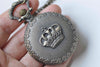 Antique Bronze Large Round Pocket Watch Pendant Set of 1 A4855