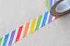Colourful Stripes Deco Washi Tape 15mm Wide x 10M Roll A12938