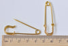 Iron Safety Pins Kilt Pins Broochs 11x45mm Set of 10