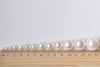 Half Drilled White Mother of Pearl Beads Round Loose Beads 3mm-20mm