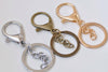 10 pcs Keychain Key Ring Clasps Antique Bronze/Light Gold/Rhodium
