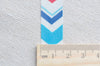 Colorful Chevron Adhesive Washi Tape 15mm Wide x 10M Roll A12988