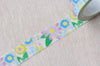 Colorful Flower Cute Adhesive Washi Tape 15mm Wide x 5M Roll A13122