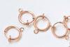 10 pcs Rose Gold Hoop Earring Non-Pierced Open Loop Ear Clips A1712