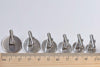 10 pcs  Stainless Steel Cufflinks Blanks Bezel Match 10mm-20mm Cabochon