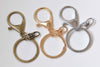 10 pcs Large Keychain Key Ring Clasps Antique Bronze/Light Gold/Rhodium