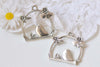 10 pcs Antique Silver Filigree Bird Cage Charms  25x26mm  A368