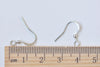 Silvery Gray Earwire Flat Fish Ball End Hook Findings Set of 100 A4006
