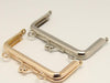 Clutch Purse Frame / Handle Purse Frame 9 x 4.5cm (3 1/2 x 2") Light Gold And Silver