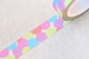 Cute Colorful Polka Dots Paper Tape 15mm Wide x 10M Roll A13196