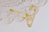 10 pcs Brass Safety Pins Kilt Pins Broochs 2 Inches Long