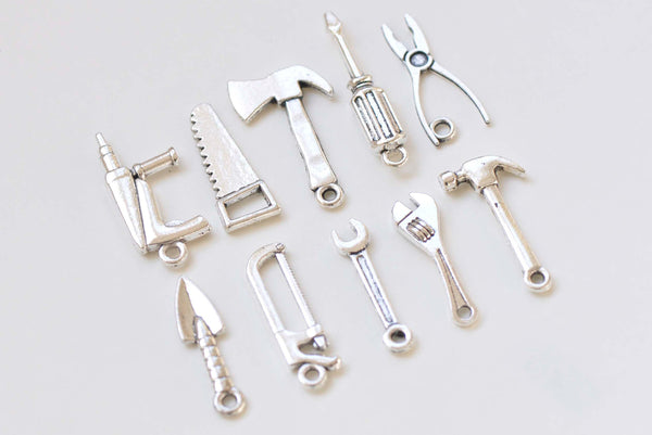 Axe Spanner Shovel Screwdriver Wrench Hammer Tool Charms Collection