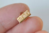 10 pcs 24K Champagne Gold Ribbon Ends Fasteners Clasps 10mm A3150
