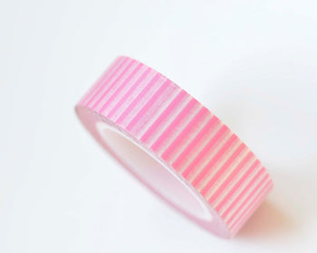 Pink Stripes Deco Washi Tape 15mm x 10M Roll A13221