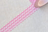Lovely Pink Adhesive Washi Tape 15mm Wide x 10M Roll A13203
