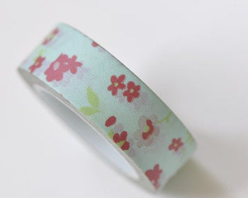 Cute Flower Adhesive Planner Washi Tape 15mm Wide x 10M Roll A13301