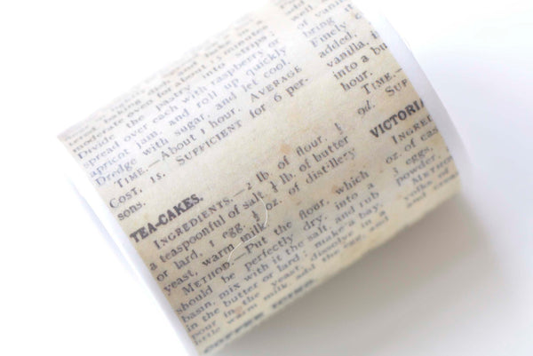Vintage Newspaper Washi Tape 50mm x 5M A13228