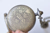 Antique Bronze Large Flower Leaf Pocket Watch Necklace Set of 1 A2381