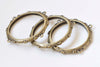 6 pcs Antique Bronze Circle Connector Pendants 43mm A3121