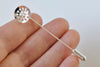 10 Sets Stick Pin Clutch Brooch Multiple Hole Bezel Cup Size 12mm