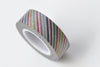 Colourful Stripes Deco Washi Tape 15mm Wide x 10M Roll A13311