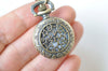 1 PC Antique Bronze Star Pocket Watch Necklace