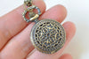Antique Bronze Small Pocket Watch Necklace Set of 1 A6639