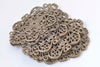 Antique Bronze Long Flat Floral Embellishments Stamping Set of 10 A5783