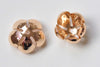 20 pcs Raw Brass Plum Flower Bead Cap Embellishments 6x13mm A6862