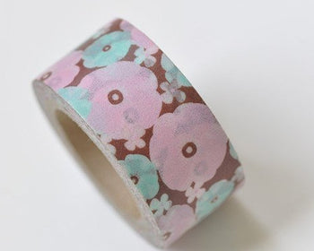 Cute Pink Flower Washi Tape 20mm x 5m A13289