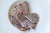 20 pcs Antique Copper Small Heart Charms 15x16mm A1717