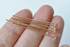 300 pcs Light Gold Tone Iron Headpins 35mm (1.4 Inches) A4581